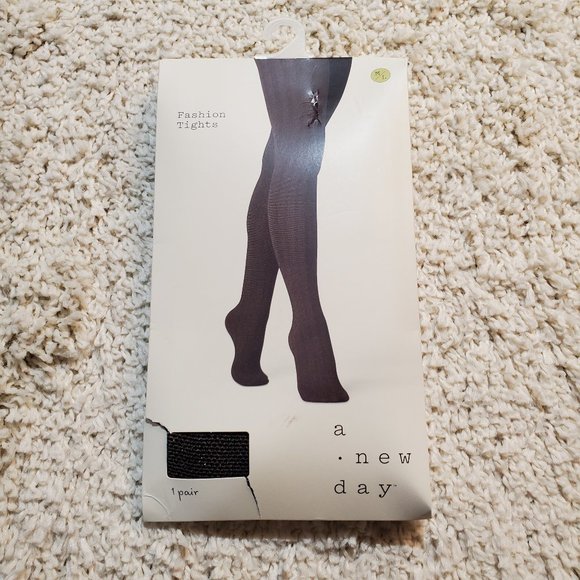 A New Day Fashion Tights Black M/L